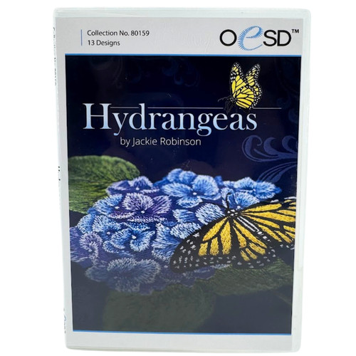 OESD Embroidery Machine Designs CD Hydrangeas by Jackie Robinson #80159