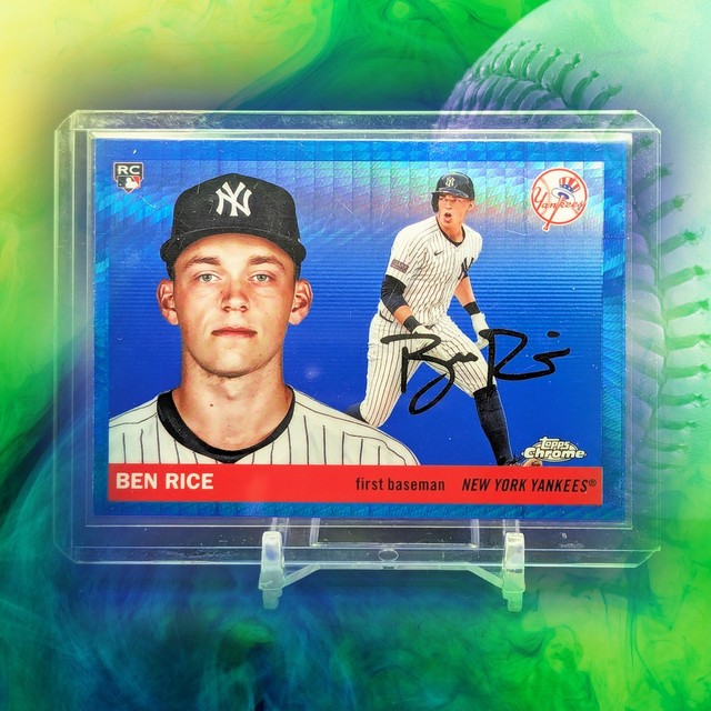 BEN RICE Rookie RC BLUE PRISM Refractor - 2025 Topps Chrome Platinum Baseball