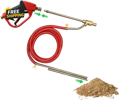 #ad Pressure Washer Sandblasting Kit High Pressure 5000Psl Sand Blaster 1 4 Inch Wet $40.54