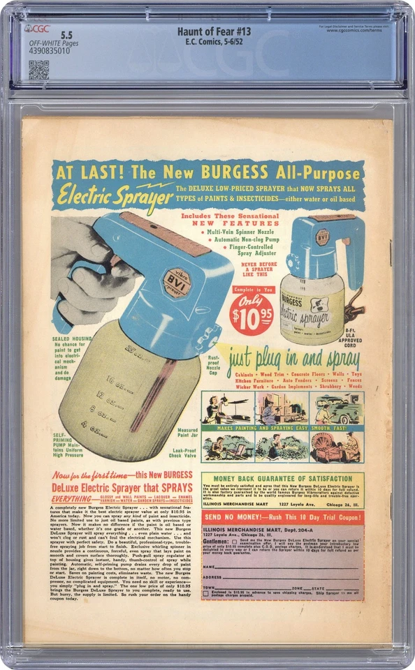 Haunt of Fear #13 CGC 5.5 1952 4390835010 - Image 2 of 2