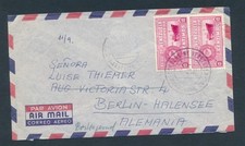 D489045 Venezuela Airmail Cover Caracas to Berlin Halensee 1950