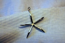 Ciondolo ZOPPINI FIRENZE di design a stella marina, cordino e scatola originale