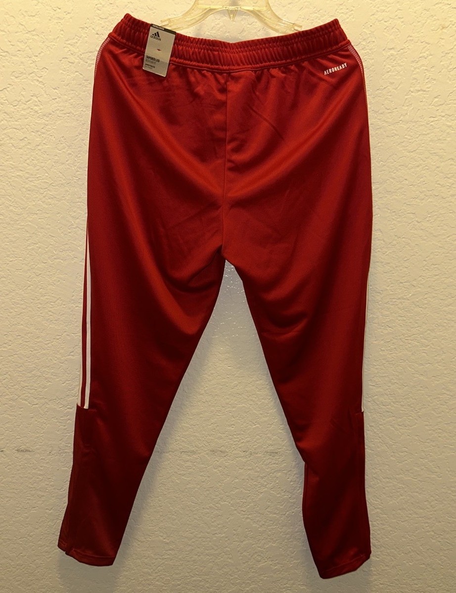 Adidas Tiro Track Pants Men's Medium Red/White GT6841 Soccer