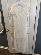 NWT Wild Fable Off White Long Lace Maxi Dress Size Small