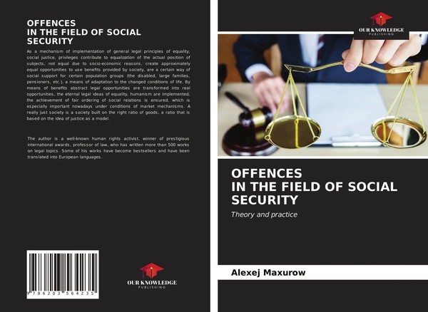 Offences IN THE Field OF Social Security Theory And Practice Alexej Maxurow Buch-image