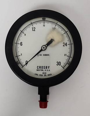 CROSBY A10 30PSI SIZE 4½'' 1/4''ANPT LBM SPEC 10754 PRESSURE GAUGE [2WS3-7]