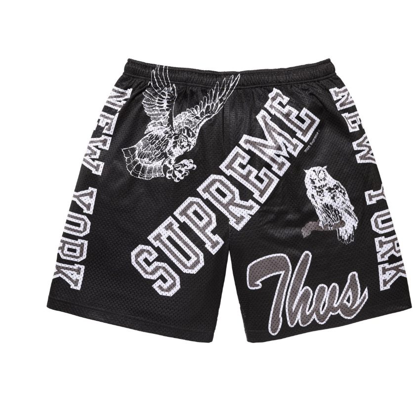 SUPREME SS25 VARSITY MESH SHORT BLACK S-XL | eBay