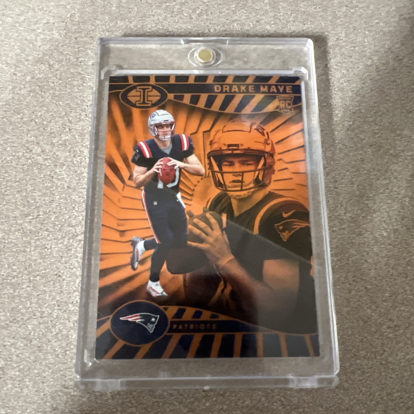 2024 Panini Illusions - Drake Maye #59 Trophy Collection Orange (RC)