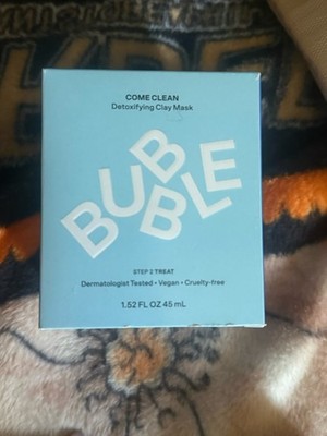 BUBBLE Come Clean Detoxifying Clay Face Mask Detox Vegan Cruelty-Free 1.52oz
