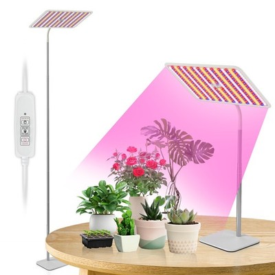 BESTVA 48W Grow Lights for Indoor Extra Large-48W Timer, Silver and white 