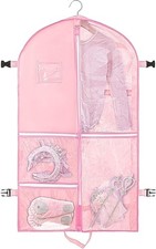 Clear Dance Costume Garment Bag for Dancers 40 inch Kids for Competitions with