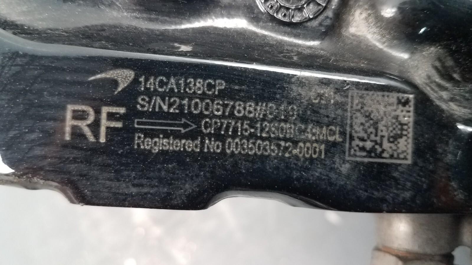 2021 McLaren GT Right Front Carbon Ceramic Brake Caliper #1404 B9