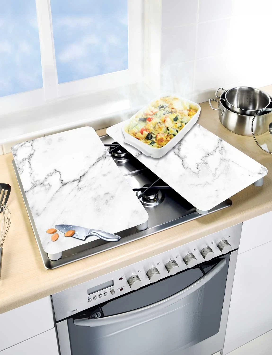 Hob Covers Chopping Board Worktop Surface Protectors Set Of 2 Marble
Opens in a new window or tab