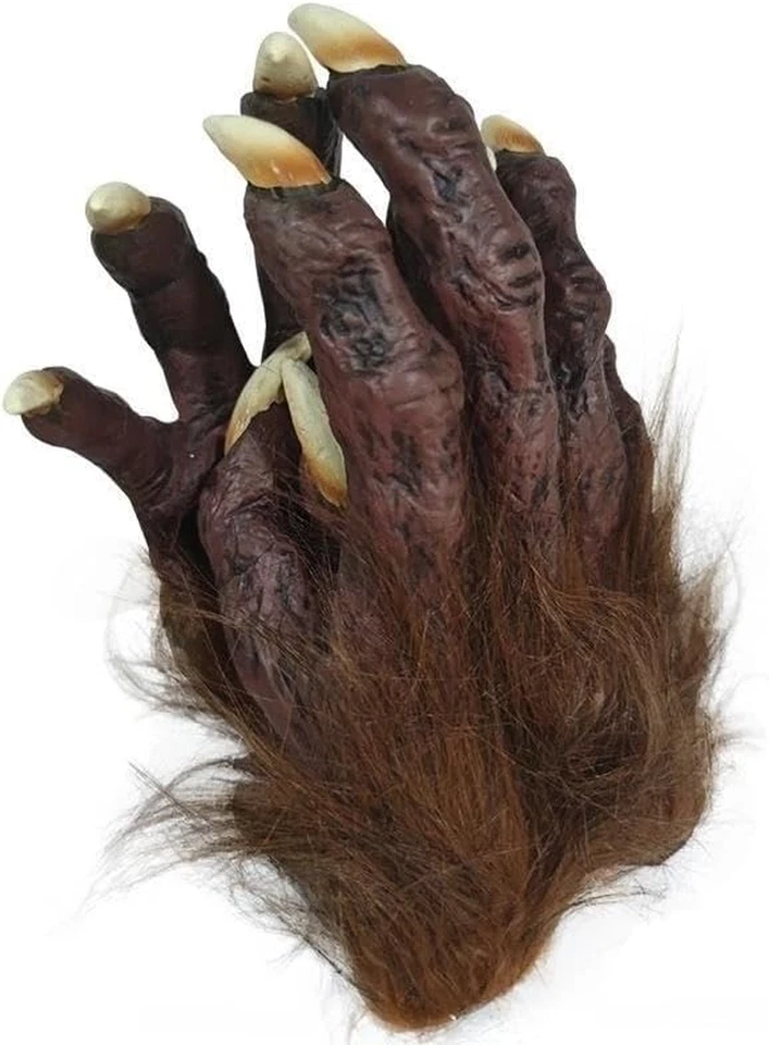 Halloween Werwolf Klaue Handschuhe Pelzige Tierhandschuhe Lange Fingernägel - Bild 2 von 4