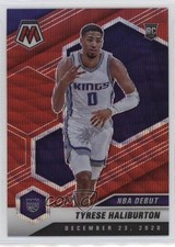 2020-21 Panini Mosaic NBA Debut Red Wave Prizm Tyrese Haliburton #264 12ks