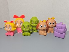 Infantino Grinch Bath Play Set Toy Dr Seuss Finger Puppets