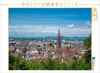 Calvendo Puzzle Freiburg Panorama | 1000 Pieces, Finished Size 25.2 × 18.9 In (6