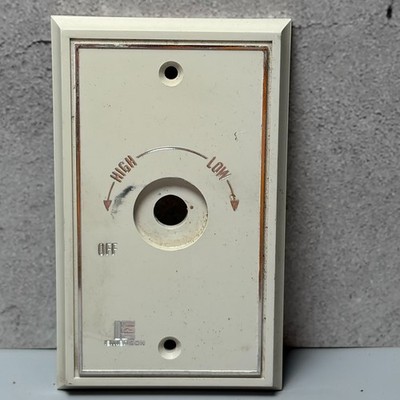 VTG Emmerson Variable Speed Fan Blower Controller Cover Plate Salvaged White USA