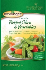 Mrs Wages Create Pickled Okra and Vegetables, 3.36 Ounce Quick Process...