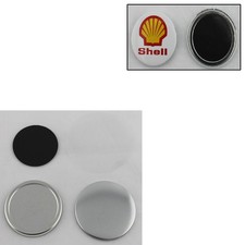 3" 75mm DIY Rubber Magnetic Button Badge Parts Maker 100 Sets/Pack