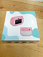 Kids Instant Print Camera Y600 Pink Thermal Printer Camera 16X Zoom Open Box