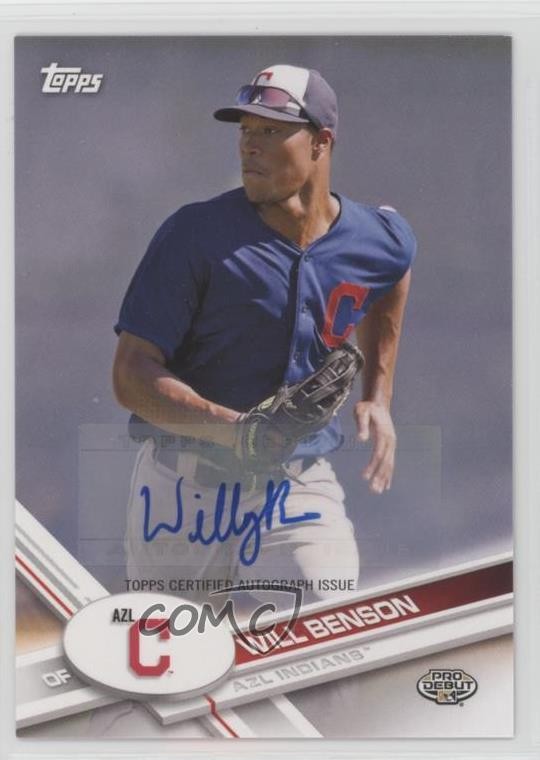 2017 Topps Pro Debut Auto Will Benson #48 Auto y6z