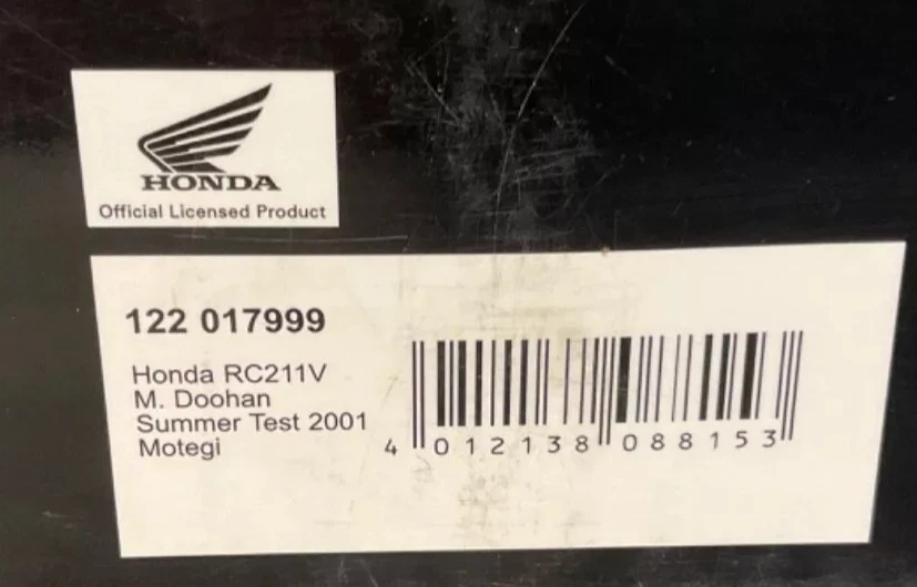 Model bike Honda RC211V Doohan Motegi MotoGP test Minichamps 122 017999 1:12th - Image 3 of 4
