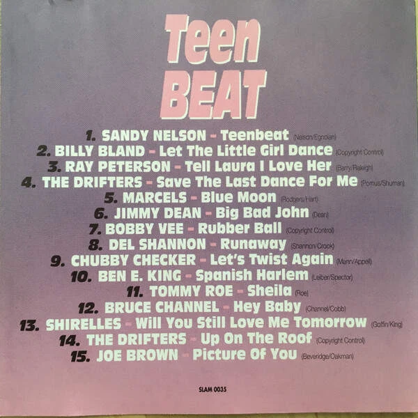 Various - Teen Beat - 15 Classic 60's Hits (CD) - Image 2 of 2