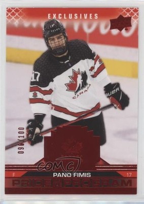 2022 Team Canada Juniors Pride of the Program UD Exclusives /100 Pano Fimis 0u0g