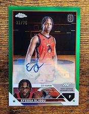 Efeosa Oliogu 2023-24 Topps Chrome OTE Autographs #A-EOA Green (AU) (31/75)
