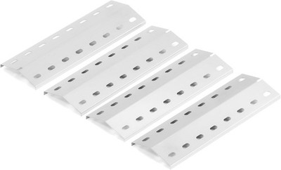 Brennerabdeckung Edelstahl 36,5 x 12cm für Gasgrill Flammenverteiler 4 Stück