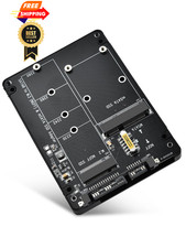 ELUTENG M.2 to SATA Adapter - 2 in 1 Converter for MSATA/M.2 NGFF SSD Black