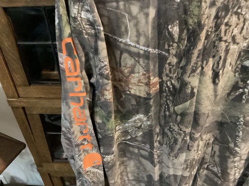 CARHARTT Mossy Oak Camouflage Hunting Fishing L/S Pullover w Pocket SZ XL - Cool - Picture 5 of 16
