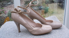 Next Women’s  Heel Shoes Size 6.5 Nude ankle strap