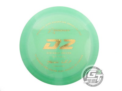 USED Prodigy Discs 500 D2 172g Green Gold Star Foil Distance Driver Golf Disc