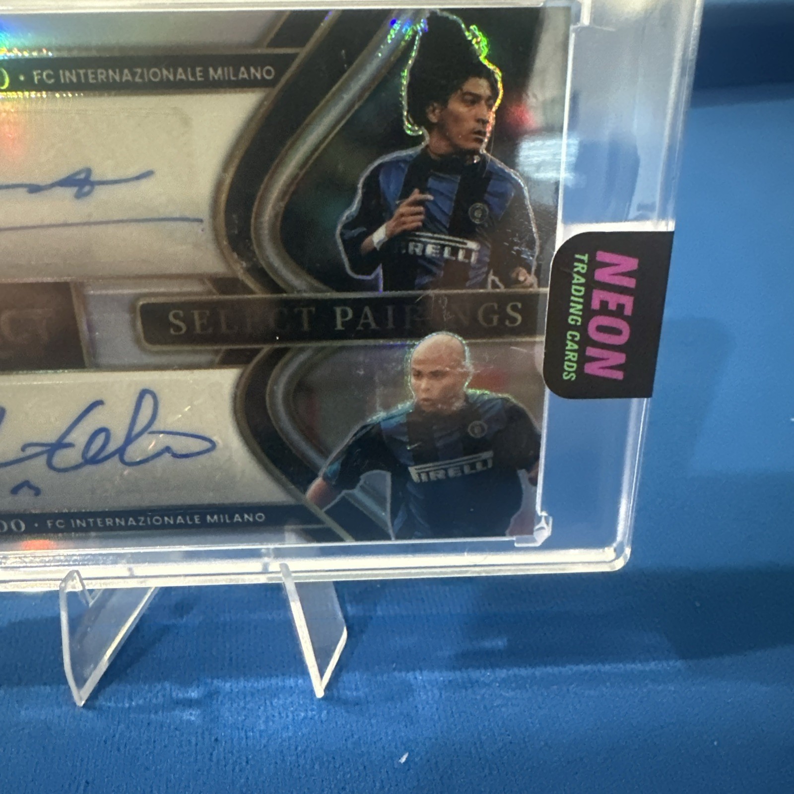 2025-26 Panini Select Serie A Ivan Zamorano Ronaldo Pairings Dual Auto #SP-IR ✨ view 3
