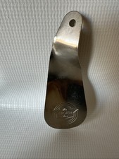 The Florsheim Shoe Metal Advertising Shoe Horn BENT Vintage  