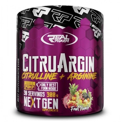 Real Pharm CitruArgin   Citrullin + AAKG   300/600/900 g Lemon Geschmack