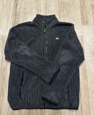 Vintage REI Gray Fleece Full Zip Pockets Men Size Small Made in USA