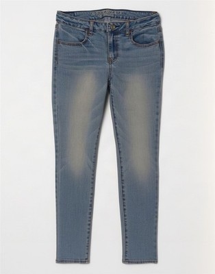 American Eagle Outfitters Damen Jegging Jeans UK 6 XS W24 L26 Blau Baumwolle BV19