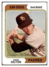 1974 TOPPS #148 JOHN HILTON PADRES VG VARIATION 494999 (KYCARDS)