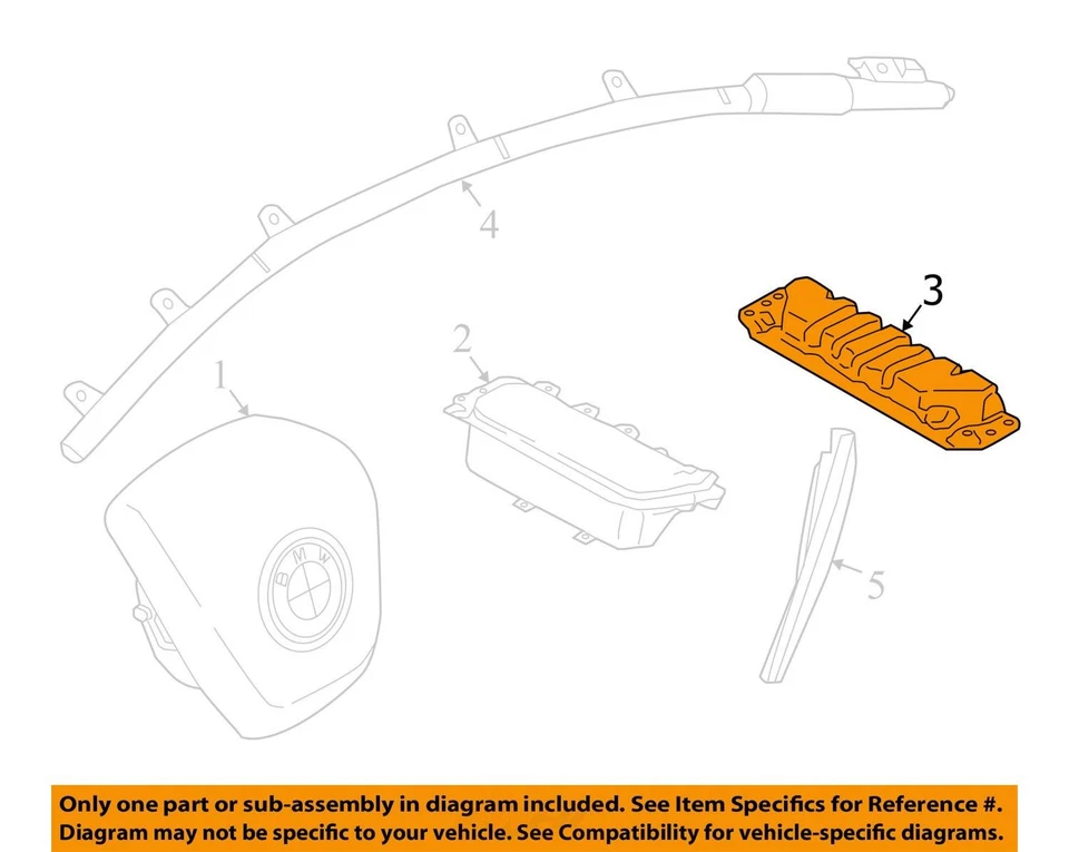 Airbag de proteção dianteiro direito do joelho BMW I8 I12 I15 9289694 2014 - 2020 fabricante de equipamento original - Imagem 3 de 4
