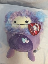 Squishmallows Eden Plush 8 Inch Valentine Pastel Furry Hair NWT