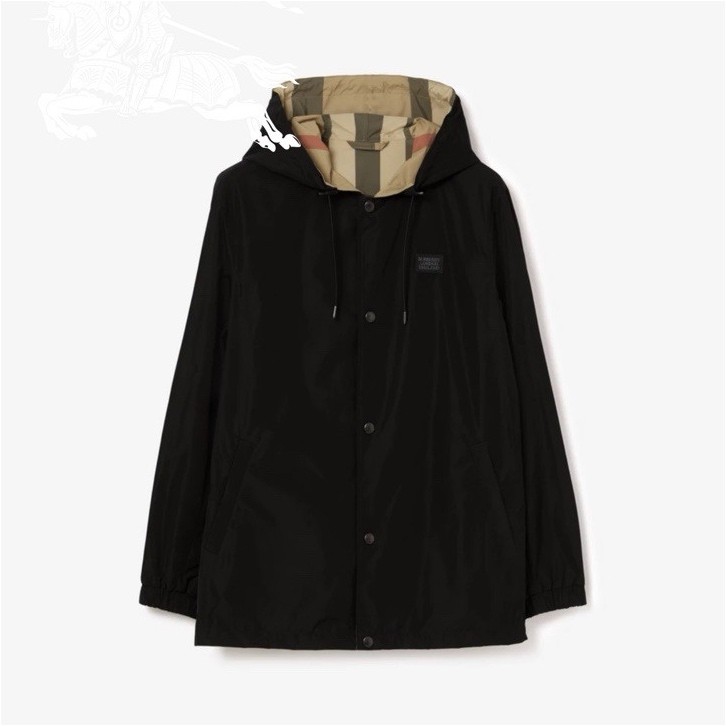 Burberry Men’s Classic Fit Reversible Check Hoodie jacket retails $2750