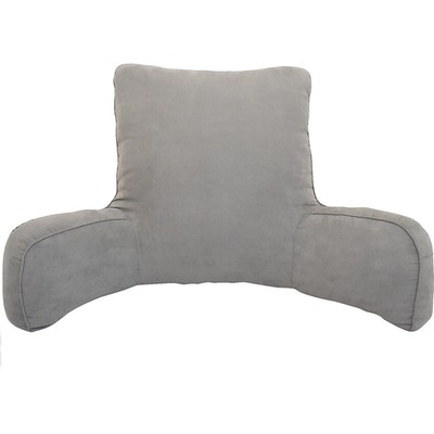 gray backrest pillow
