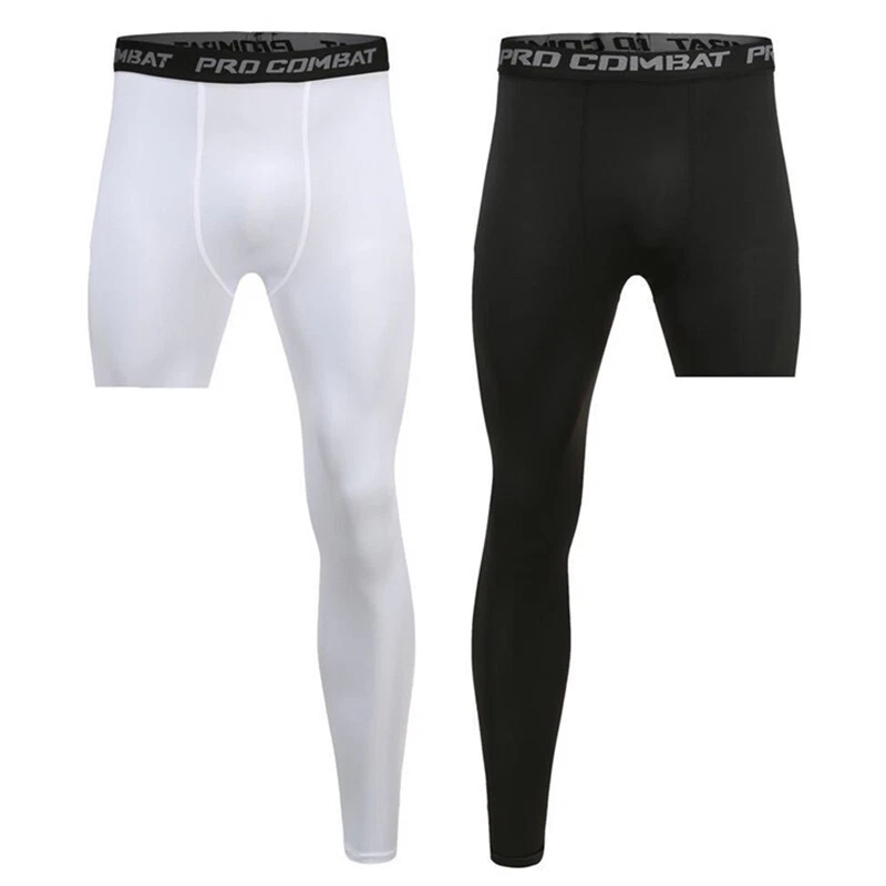 Men Base Layer Trousers Exercise Running Tights Basketball Sport