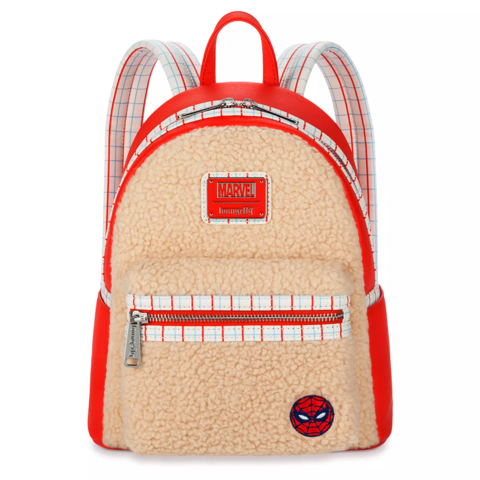 Disney Parks Spider-Man With Great Power Faux Fur Loungefly 