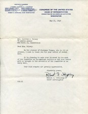 Robert E. Stripling House Un-American Activities Committee Rare Signed Autograph