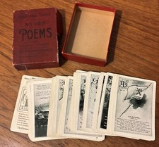 Vintage 1898 Game of Poems Card Game, from Fi...