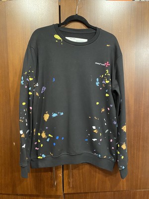 off white paint splatter tee